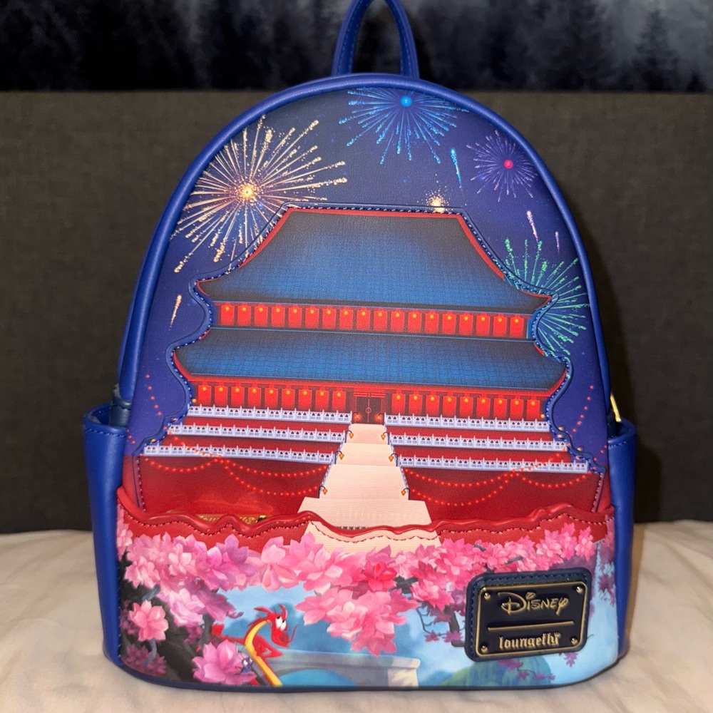 Loungefly Mulan Light Up Fireworks Backpack